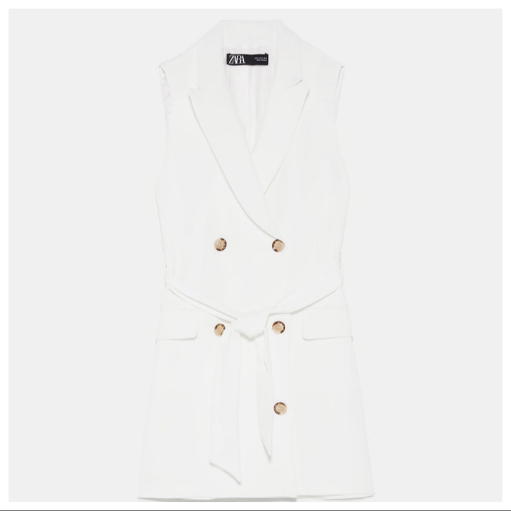 NWT. Zara Buttoned Vest Dress. Size XS, M. - Picture 5 of 8